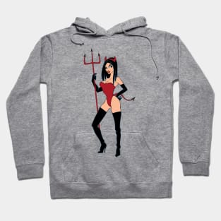 Diablessa Halloween Pin Up Hoodie